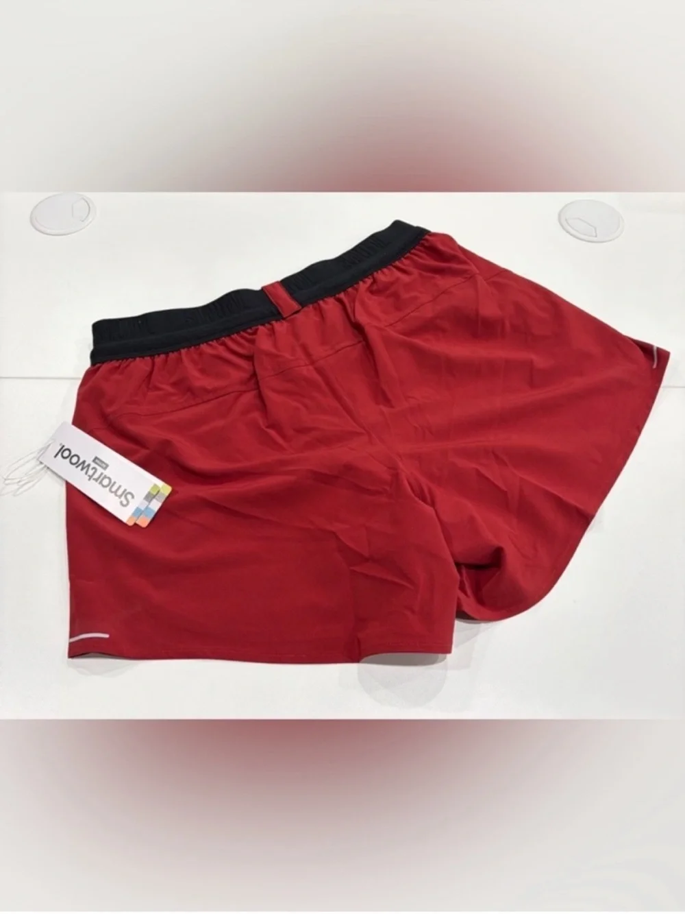 SmartWool Women's Medium Active Lined Shorts Built-In Briefs Red Currant NWT